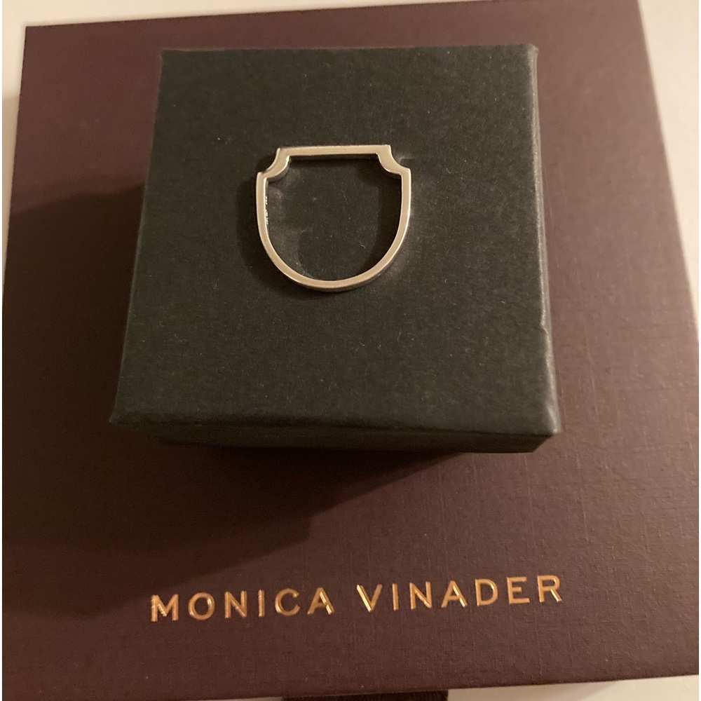 Signature Thin Diamond Ring by Monica Vinader